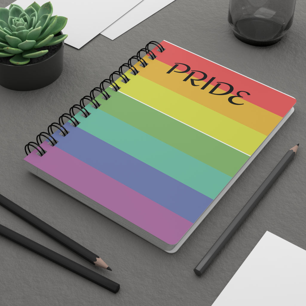 Pride Rainbow Spiral Bound Journal