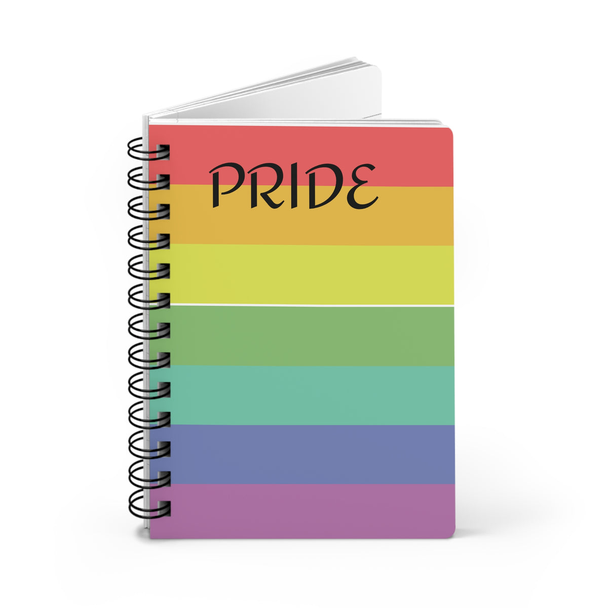 Pride Rainbow Spiral Bound Journal