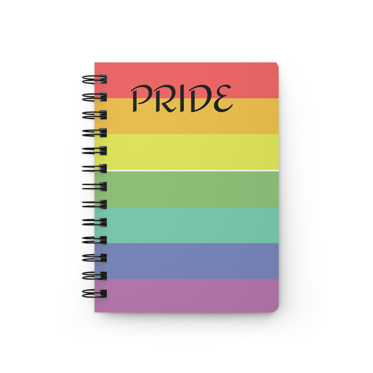 Pride Rainbow Spiral Bound Journal