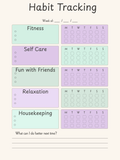Lavender Leaf Habit Log